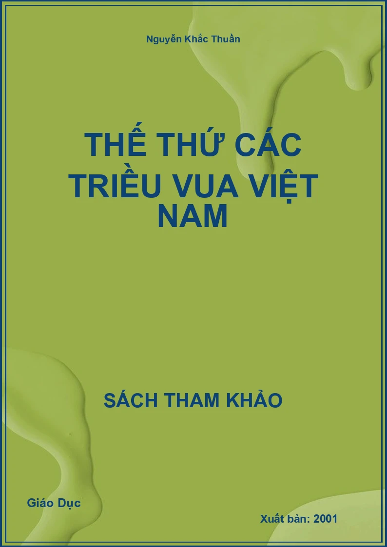 Thế thứ các triều vua Việt Nam
