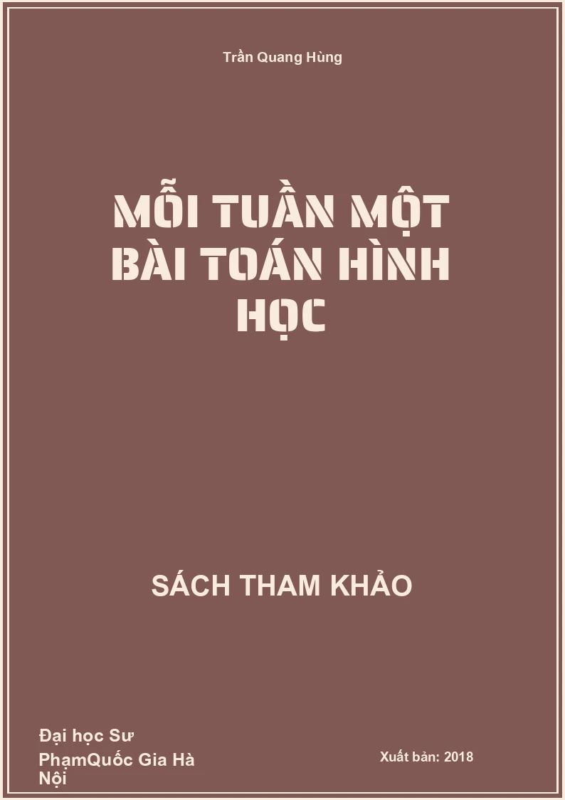 Mỗi tuần một bài Toán HÌnh học