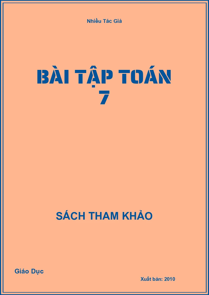 Bài tập Toán 7