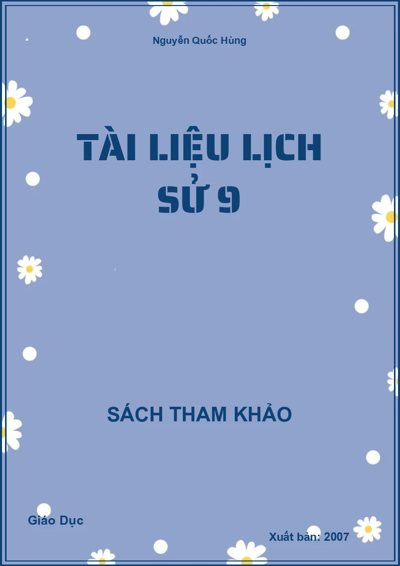 Tài liệu Lịch Sử 9