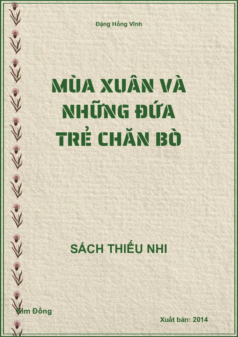 Mùa xuân và những đứa trẻ chăn bò