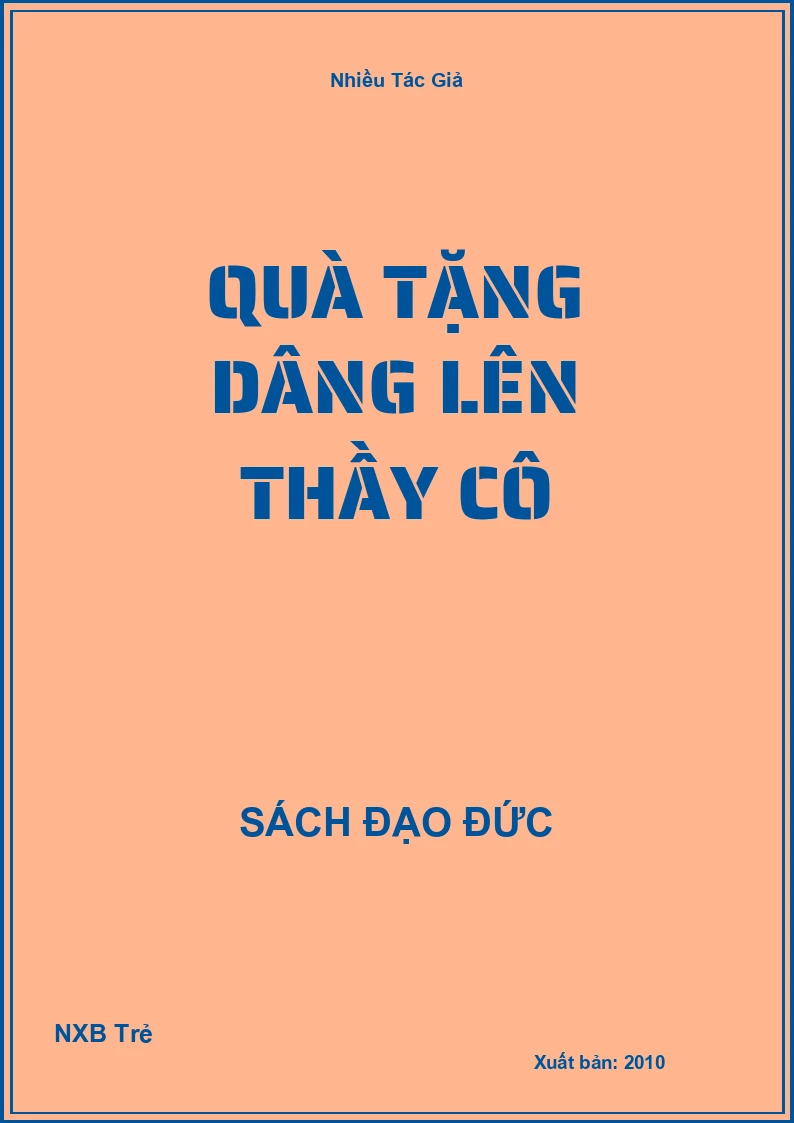 Quà tặng dâng lên thầy cô