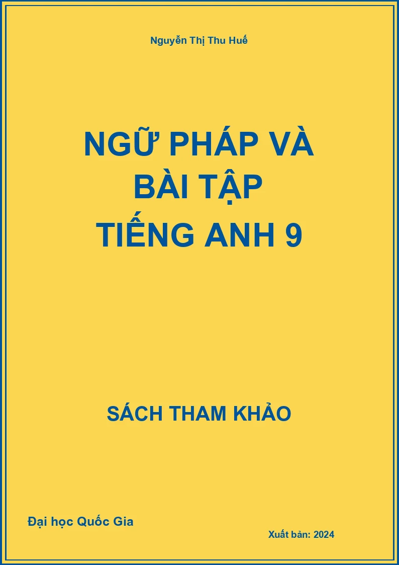 Ngữ Pháp và bài tập Tiếng Anh 9