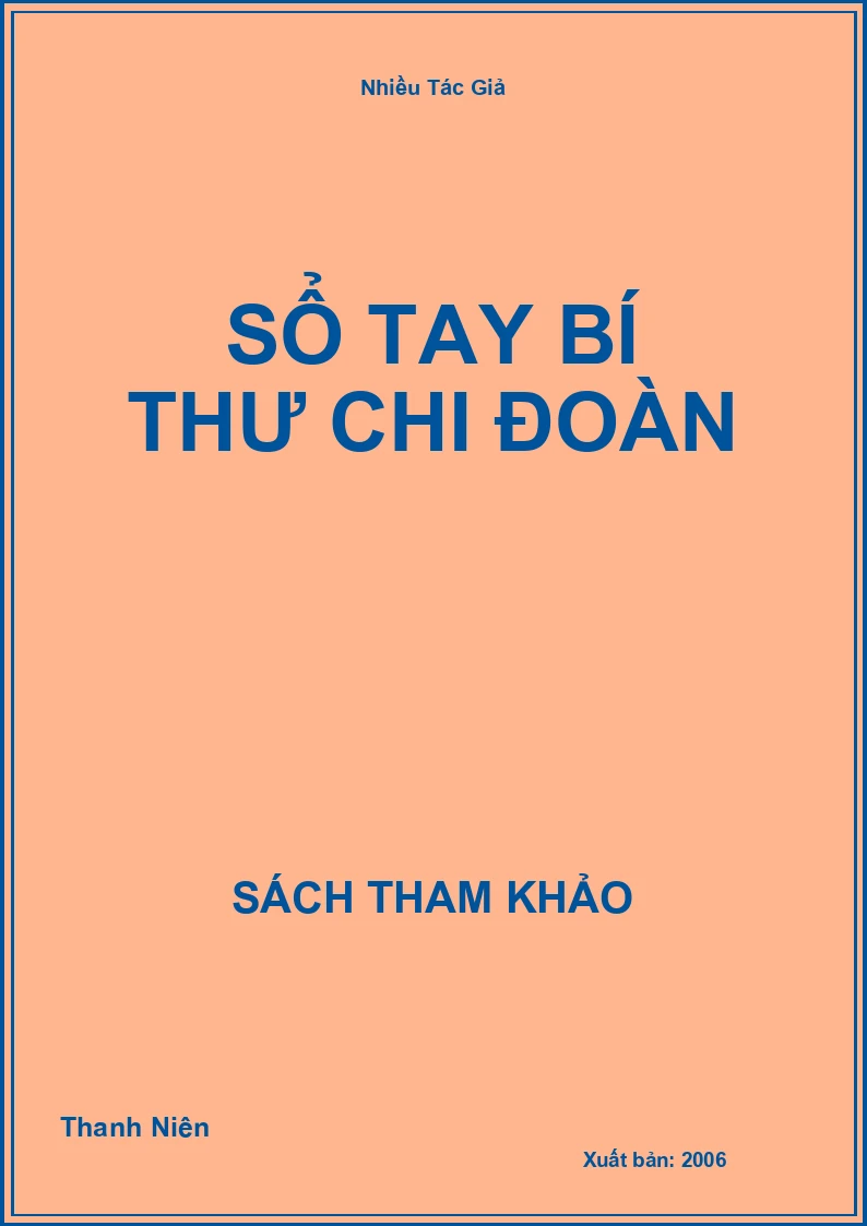 Sổ tay bí thư chi đoàn