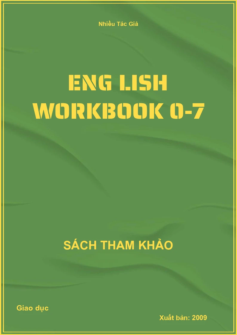 English Workbook 0-7