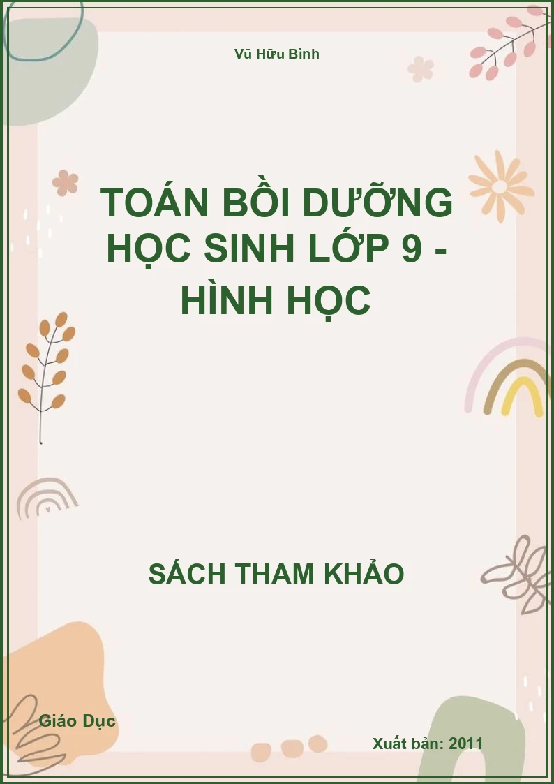 Toán bồi dưỡng học sinh lớp 9 - Hình học