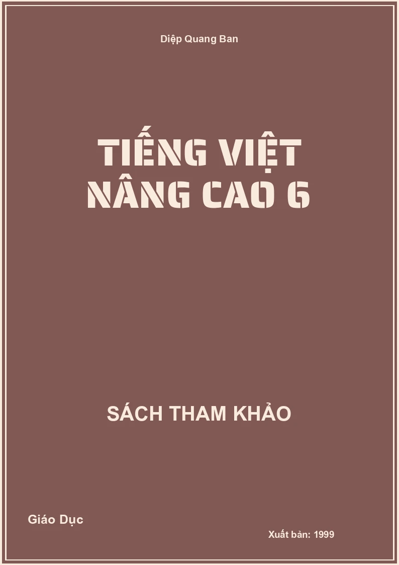 Tiếng việt nâng cao 6