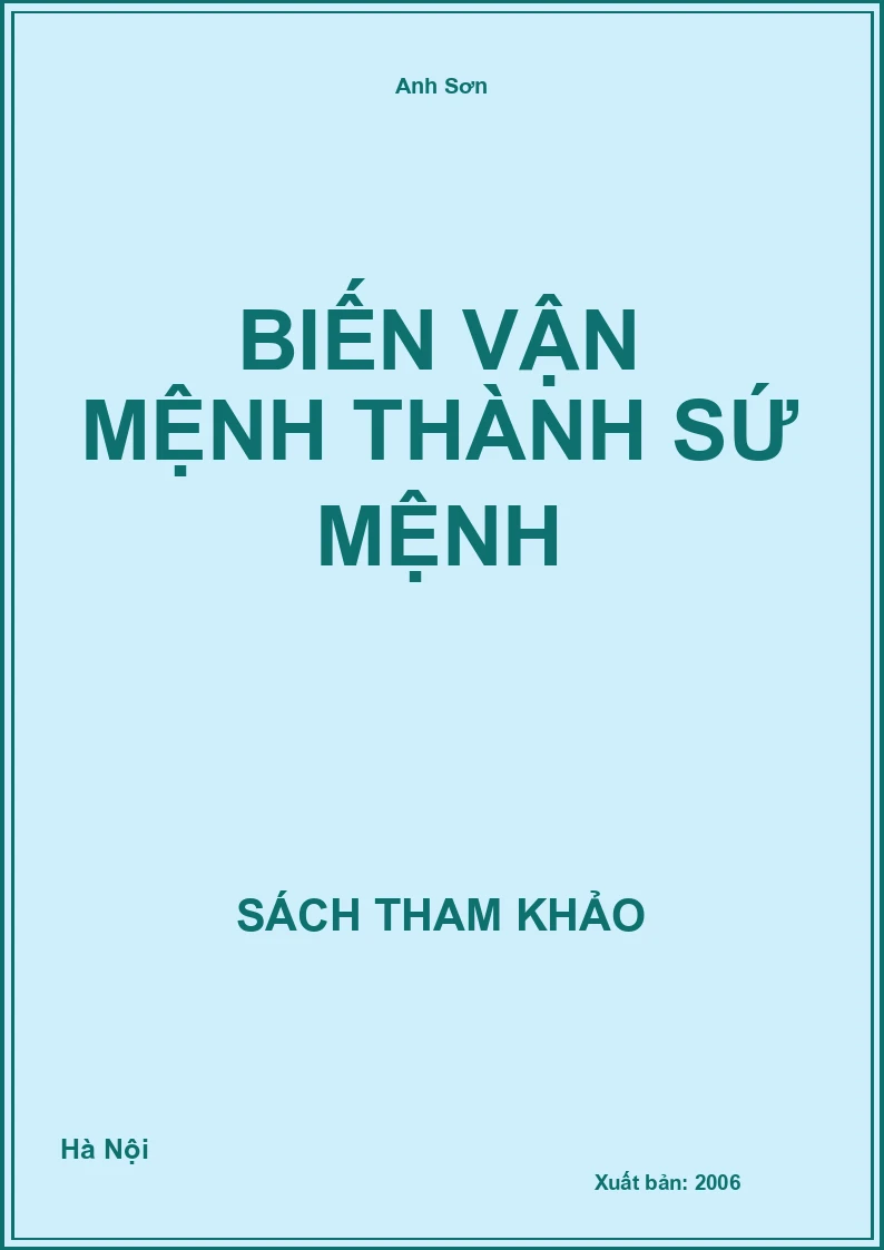 Biến vận mệnh thành sứ mệnh