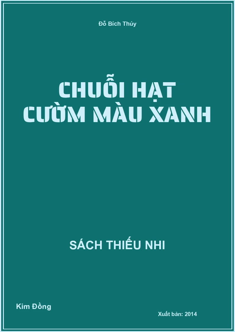 Chuỗi hạt cườm màu xanh