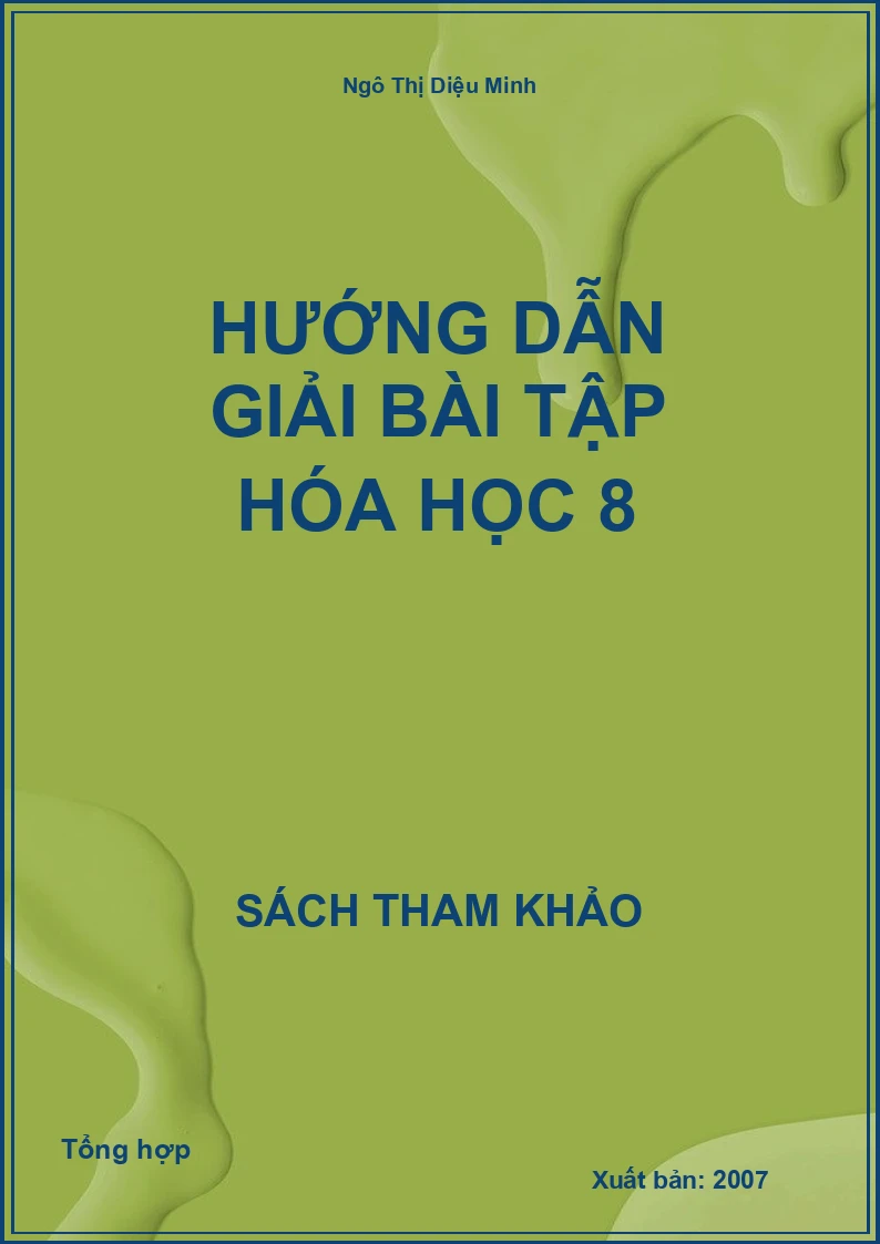 Hướng dẫn Giải bài tập Hóa Học 8
