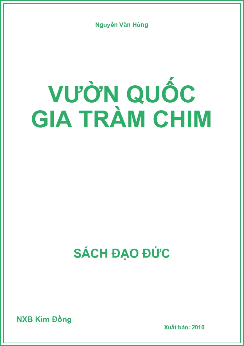 Vườn quốc gia tràm chim