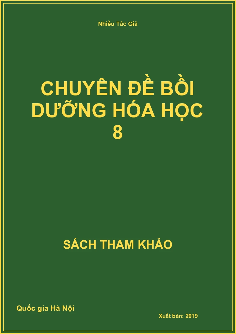 Chuyên đề bồi dưỡng Hóa Học 8