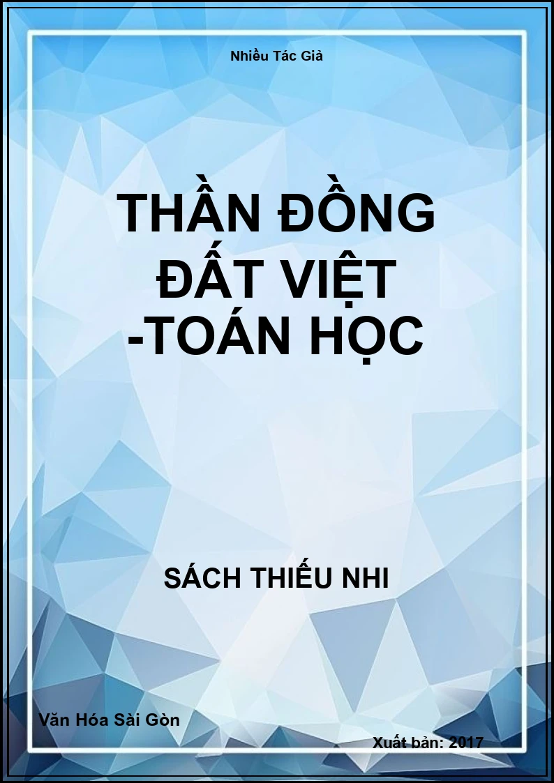 Thần đồng đất Việt -toán học