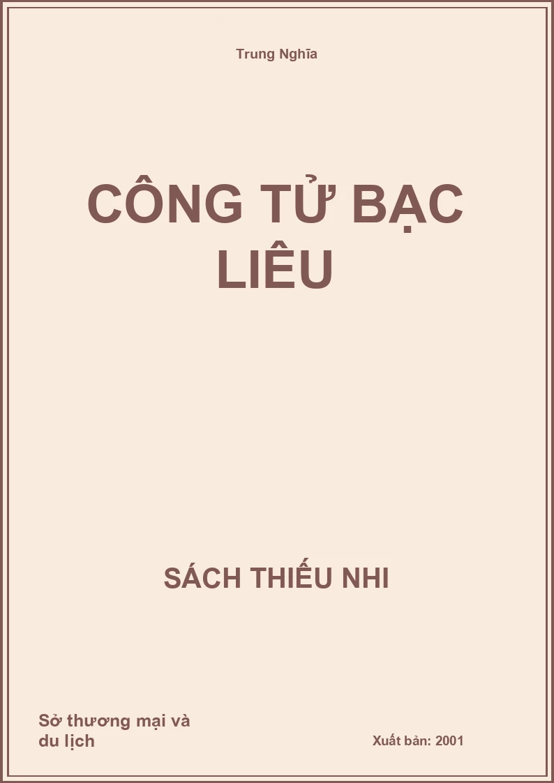 Công tử bạc liêu