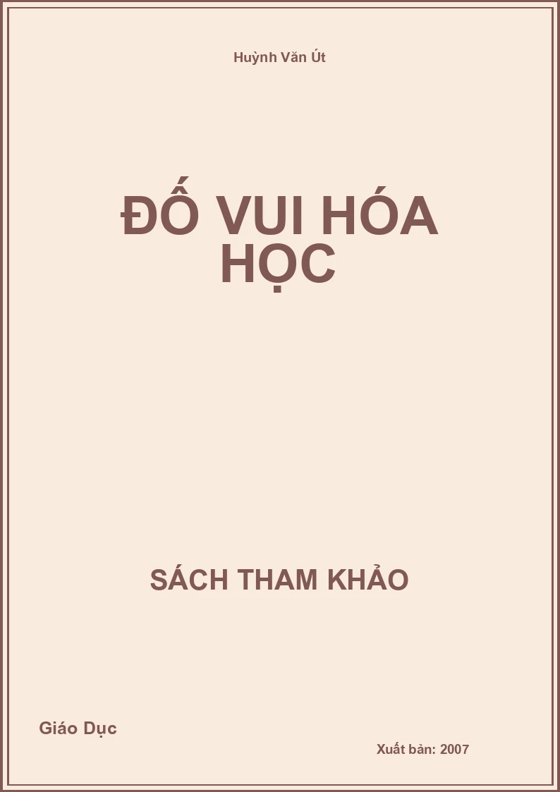 Đố vui Hóa Học