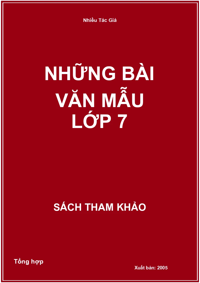 Những bài văn mẫu lớp 7