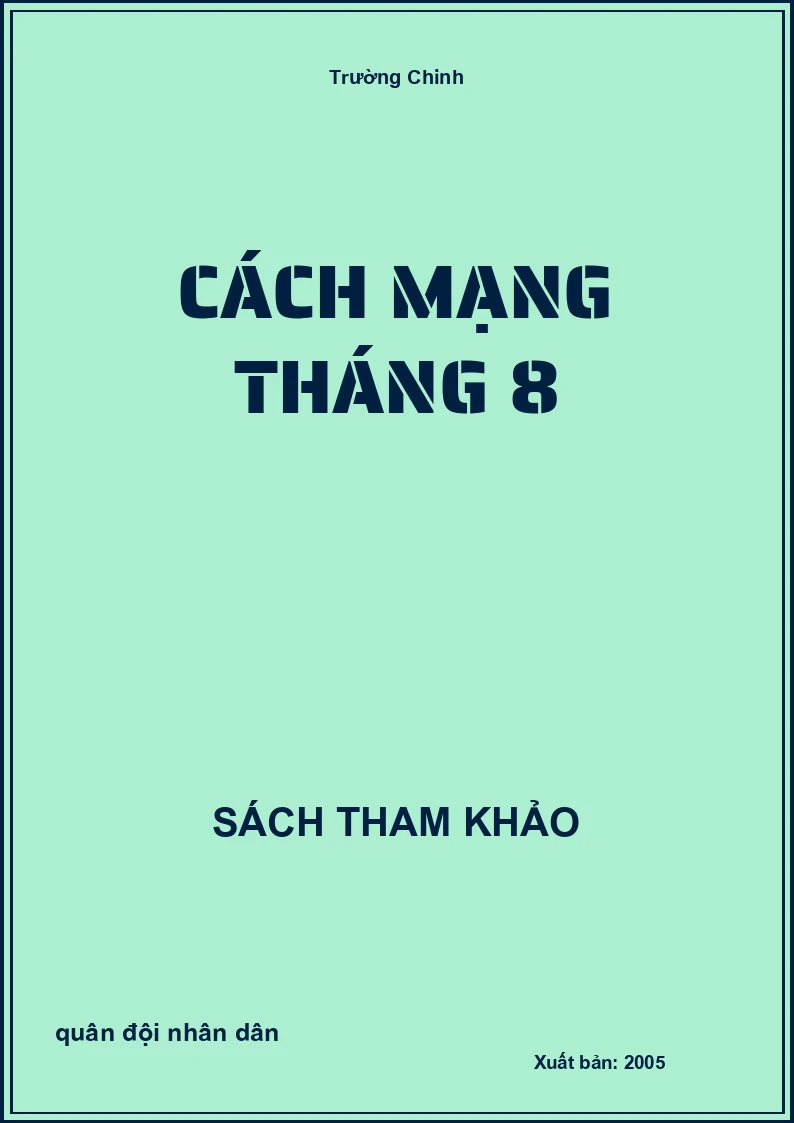 Cách mạng tháng 8