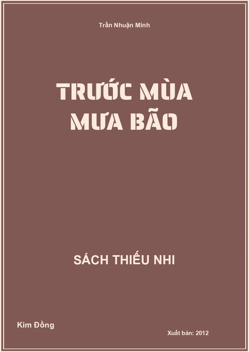 Trước mùa mưa bão