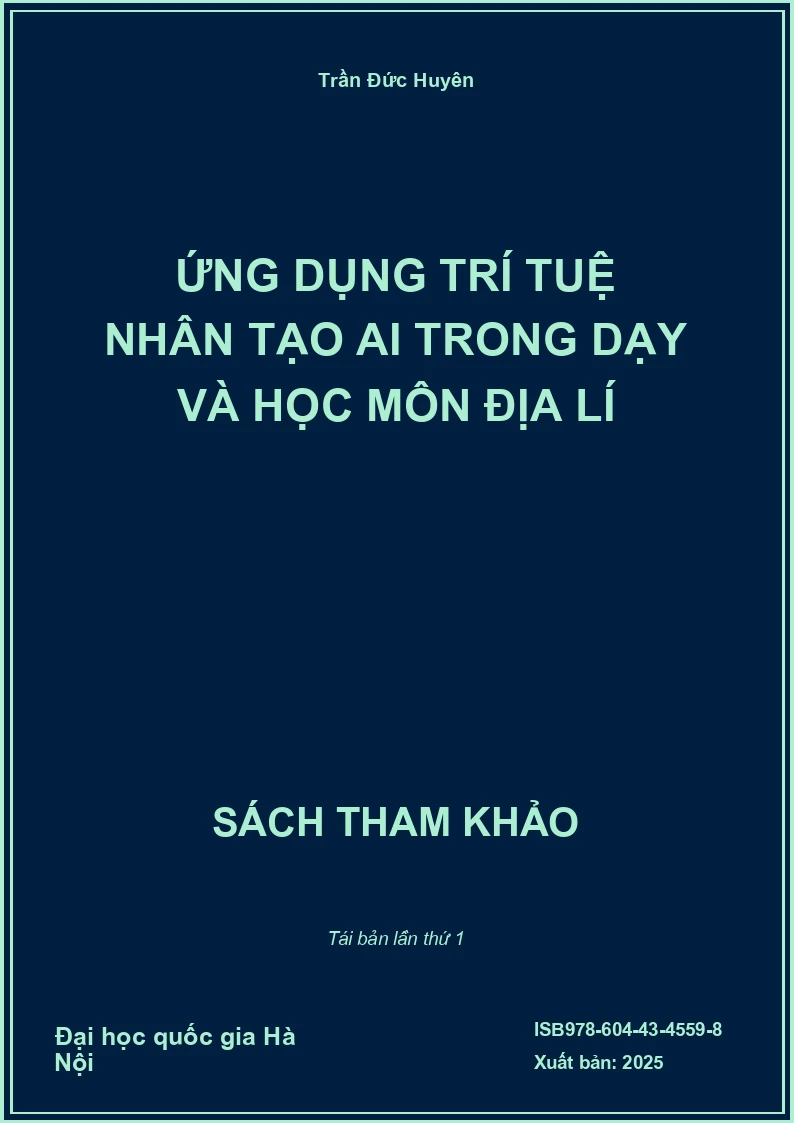 Ứng dụng trí tuệ nhân tạo AI trong dạy và học môn Địa lí