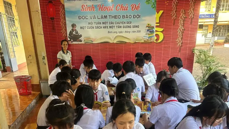 Buổi Sinh Hoạt Chủ Đề “Đọc Và Làm Theo Báo Đội” – Giờ Đọc Sách Ý Nghĩa Của Lớp 8A Trường THCS Phan Bội Châu