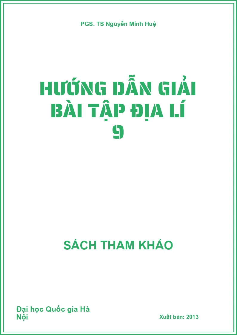 Hướng dẫn giải bài tập Địa lí 9