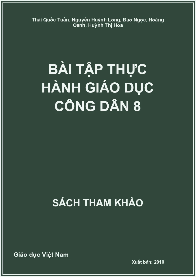 Bài Tập thực hành Giáo dục công dân 8