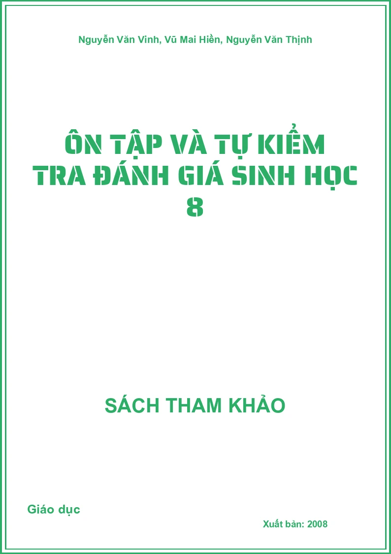 Ôn Tập và tự kiểm tra đánh giá Sinh học 8