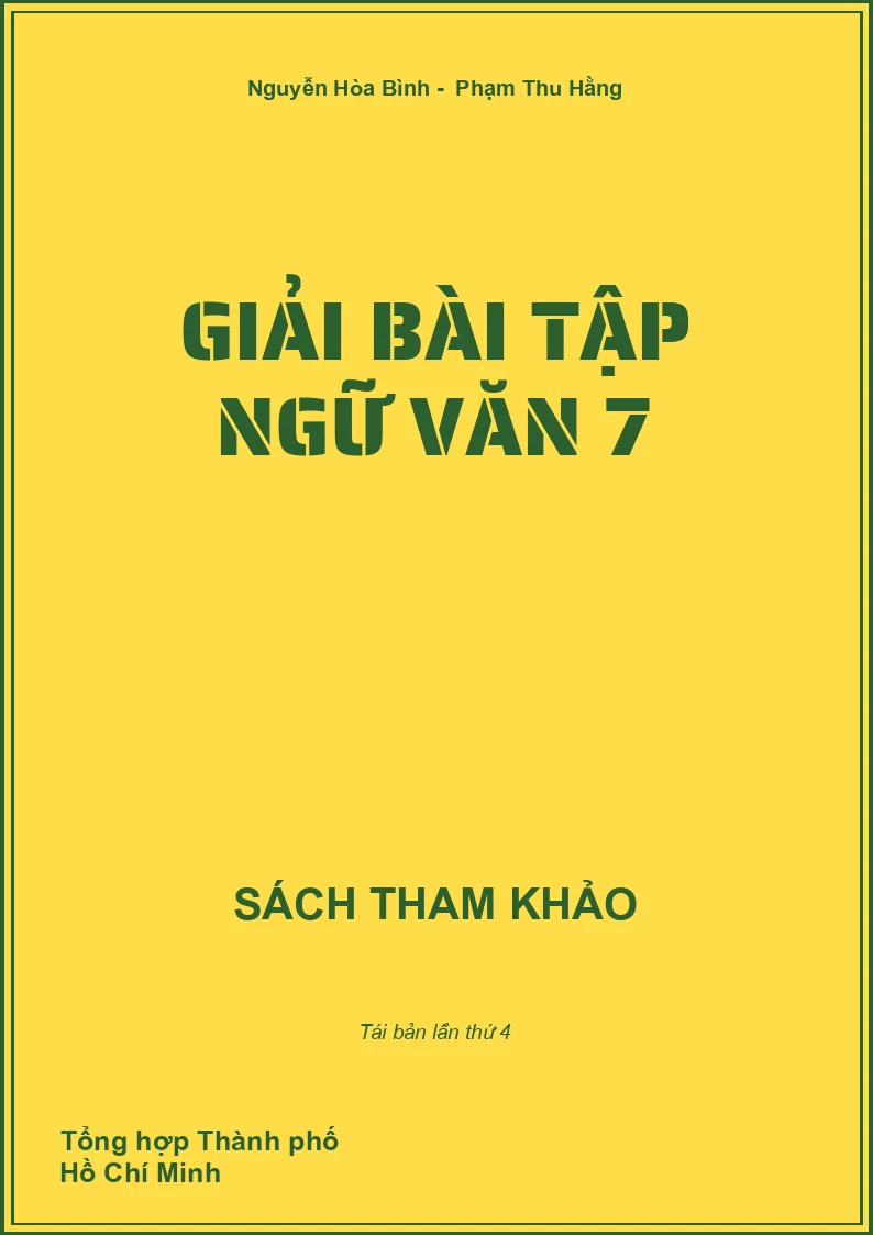 Giải bài tập Ngữ Văn 7