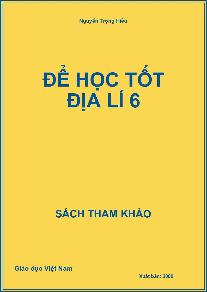 Để học tốt Địa lí 6