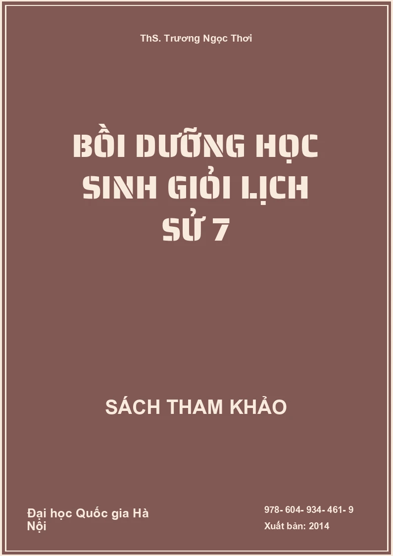 Bồi dưỡng học sinh giỏi lịch sử 7