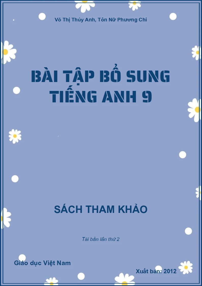 Bài Tập bổ sung Tiếng Anh 9