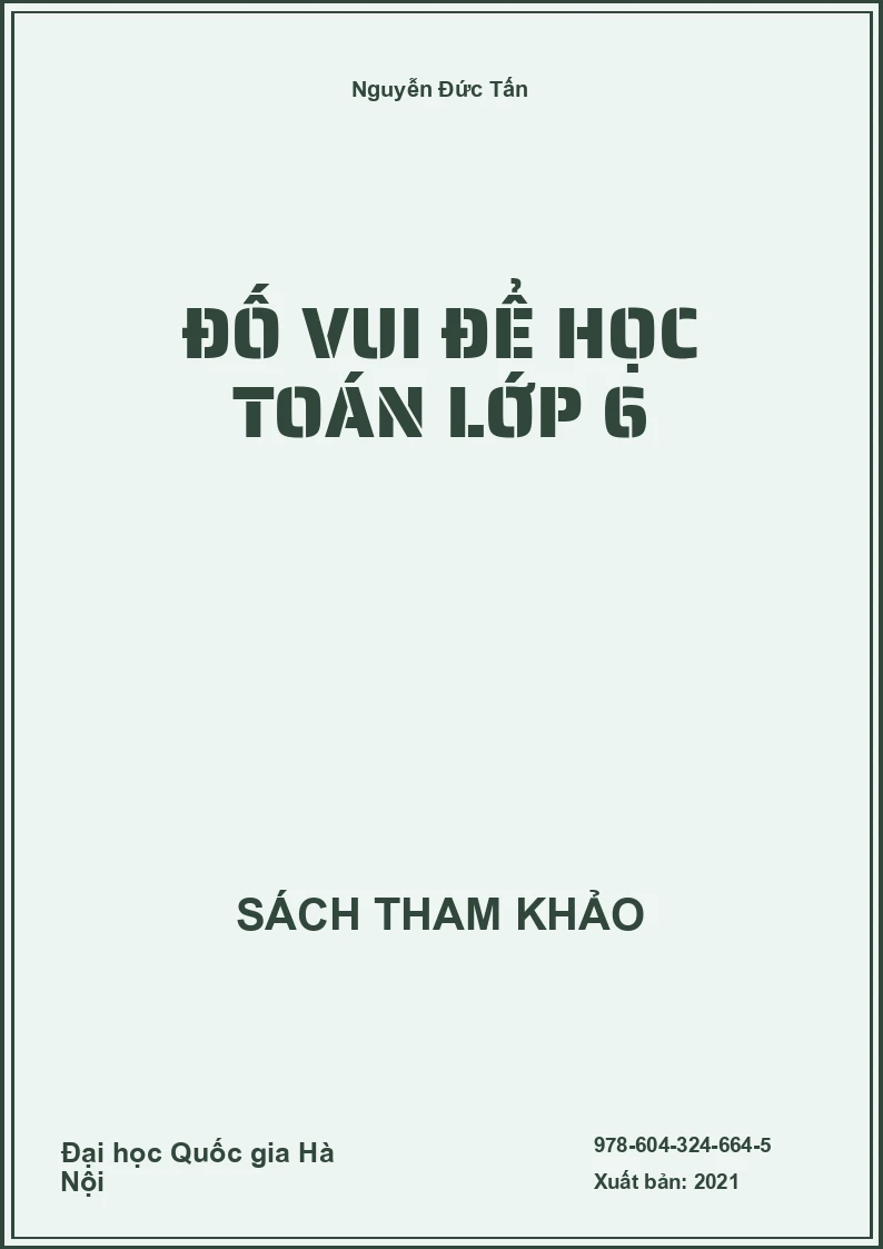 Đố vui để học Toán lớp 6