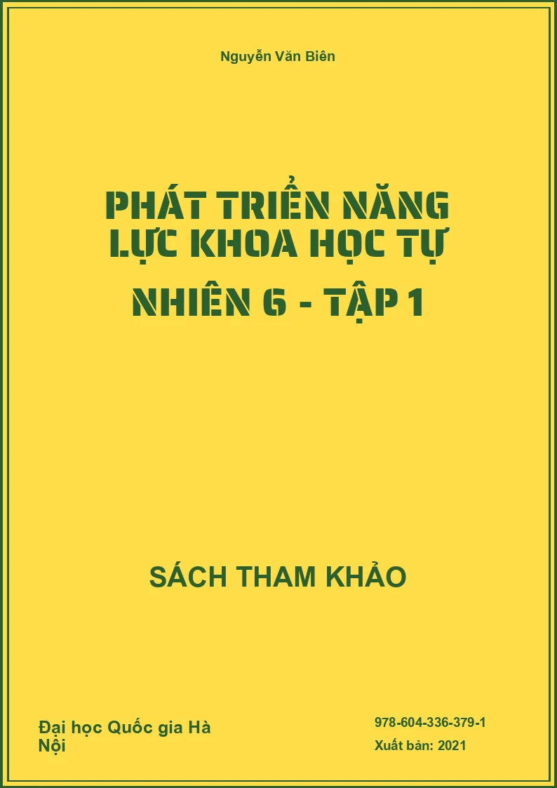 Phát triển năng lực Khoa học tự nhiên 6 - Tập 1