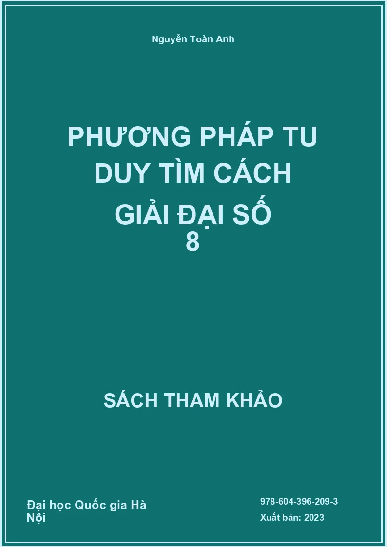 Phương pháp Tu duy tìm cách giải Đại số 8