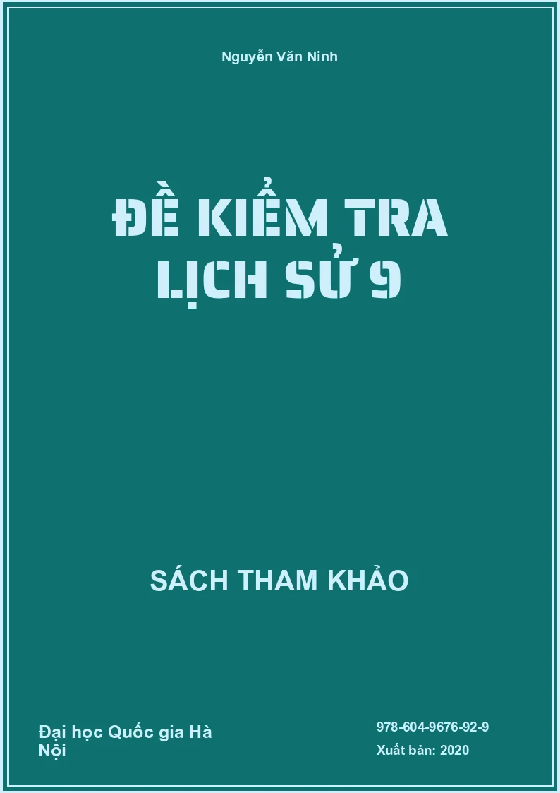 Đề kiểm tra Lịch sử 9