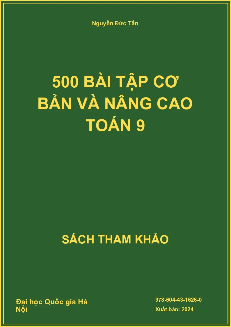 500 bài tập cơ bản và nâng cao Toán 9