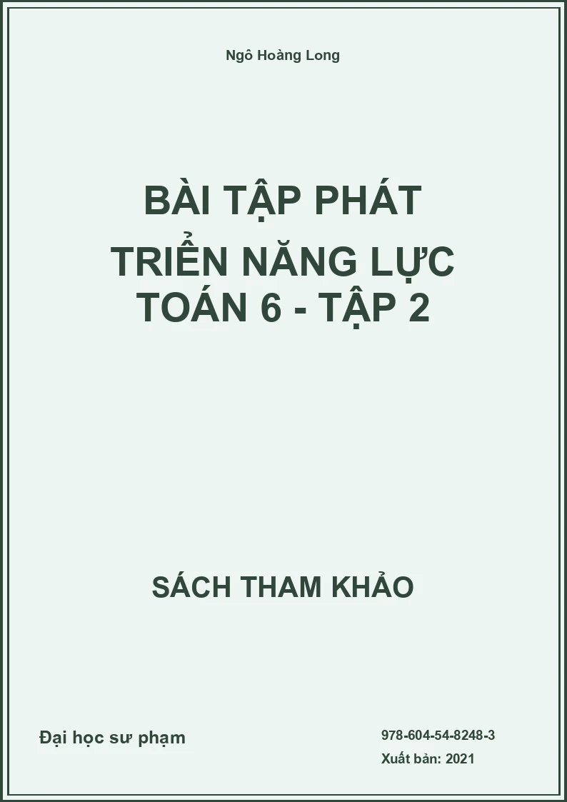 Bài tập phát triển năng lực Toán 6 - Tập 2