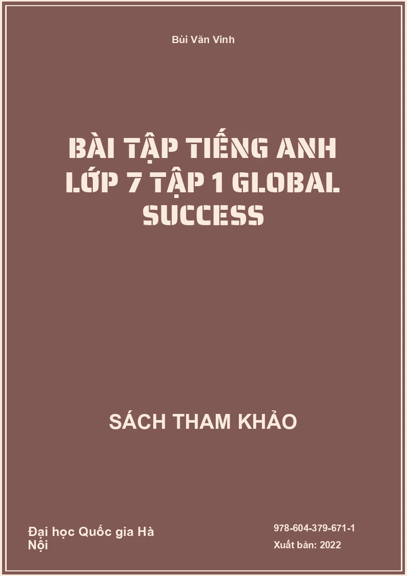 Bài tập tiếng Anh lớp 7 tập 1 Global Success