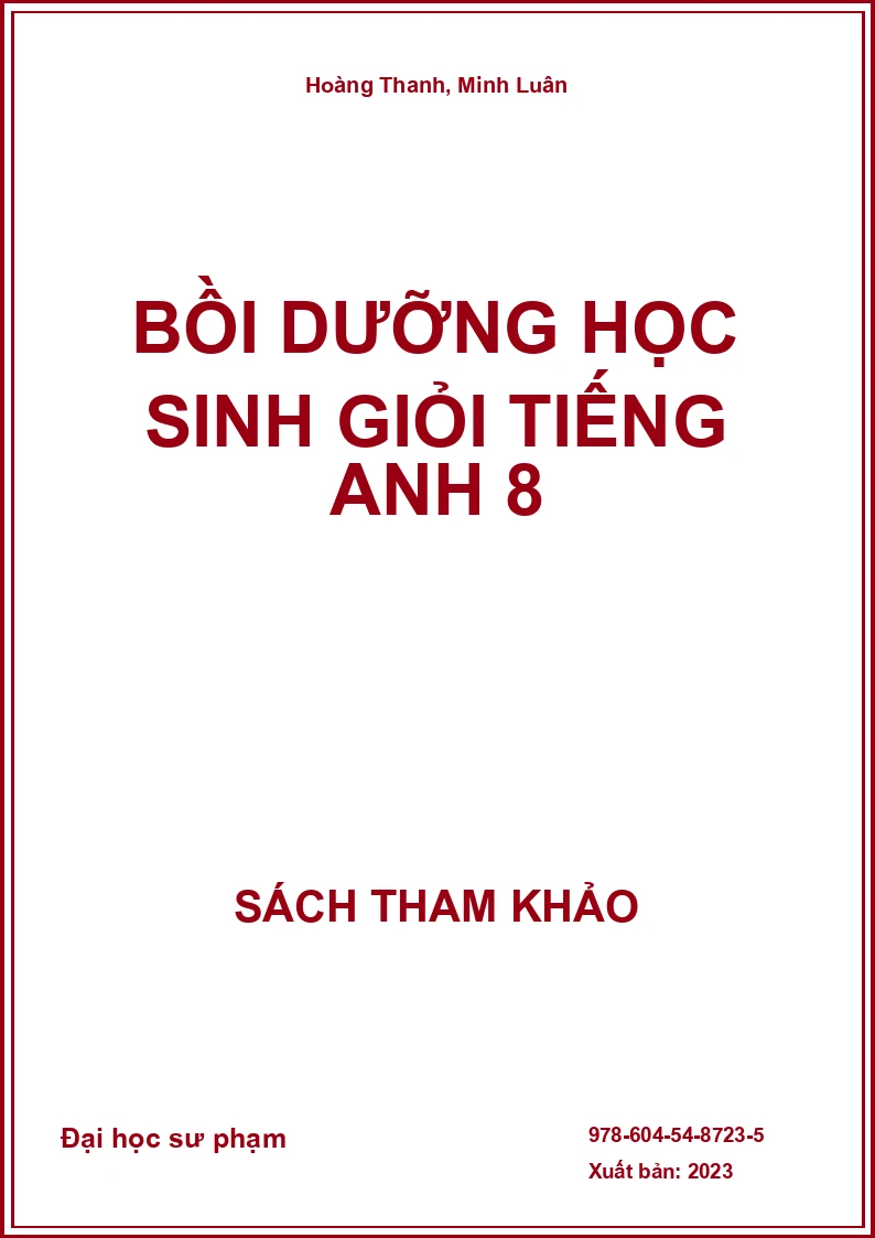 Bồi dưỡng học sinh giỏi tiếng Anh 8