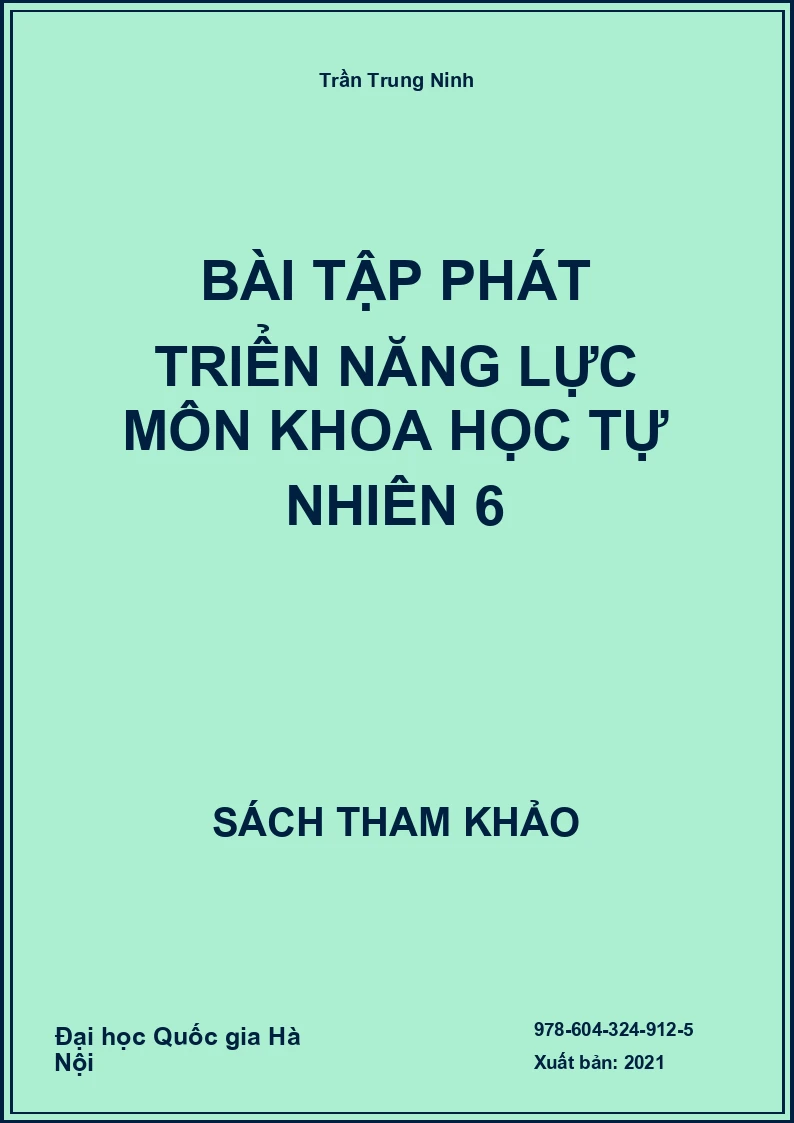 Bài tập phát triển năng lực môn Khoa học tự nhiên 6