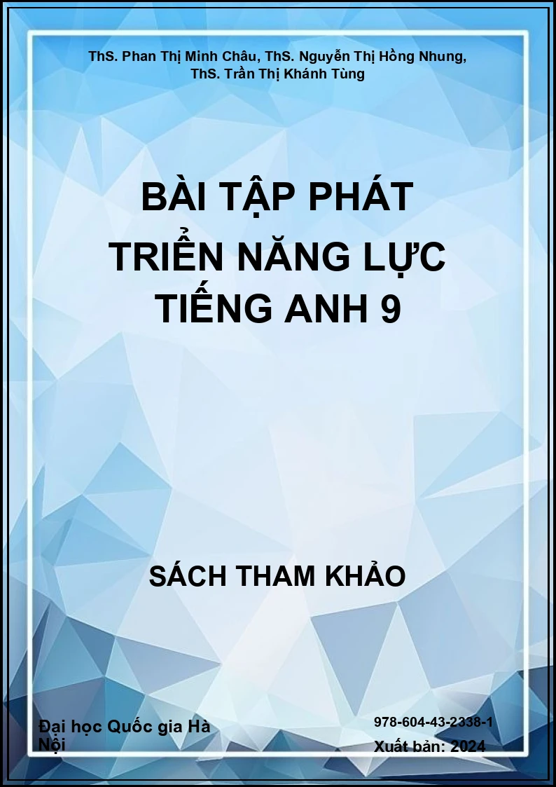 Bài tập phát triển năng lực tiếng Anh 9