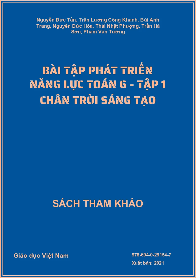 Bài tập phát triển năng lực Toán 6 - Tập 1 Chân trời sáng tạo