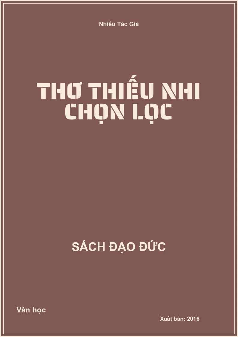Thơ Thiếu Nhi Chọn Lọc