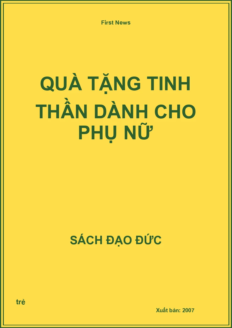 Quà Tặng Tinh Thần Dành Cho Phụ Nữ