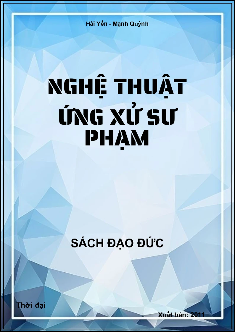 Nghệ Thuật Ứng Xử Sư Phạm