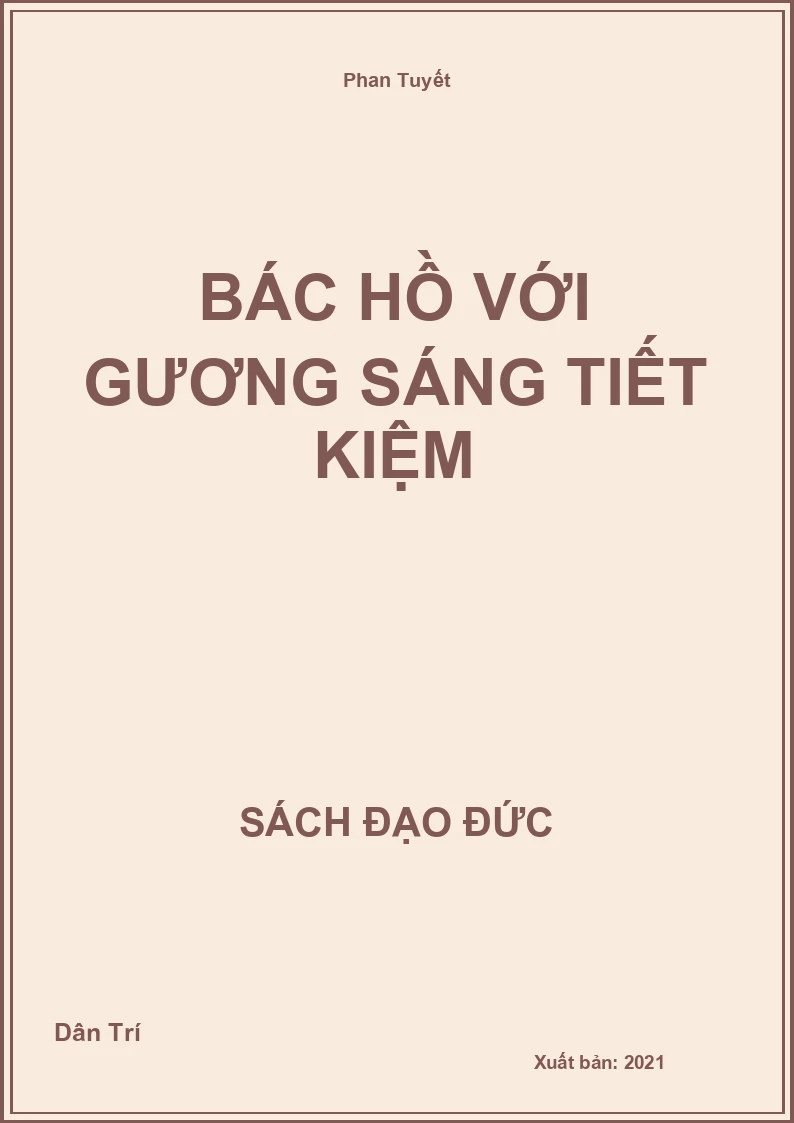 Bác Hồ Với Gương Sáng Tiết Kiệm