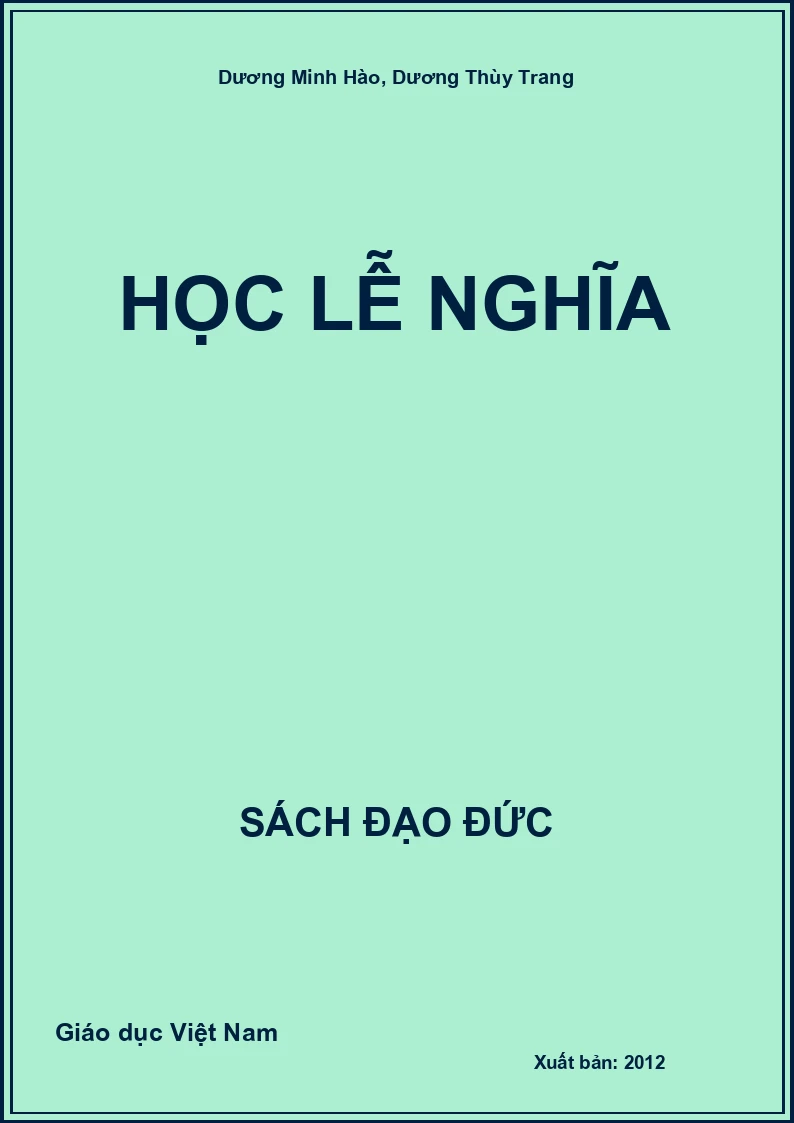 Học Lễ Nghĩa