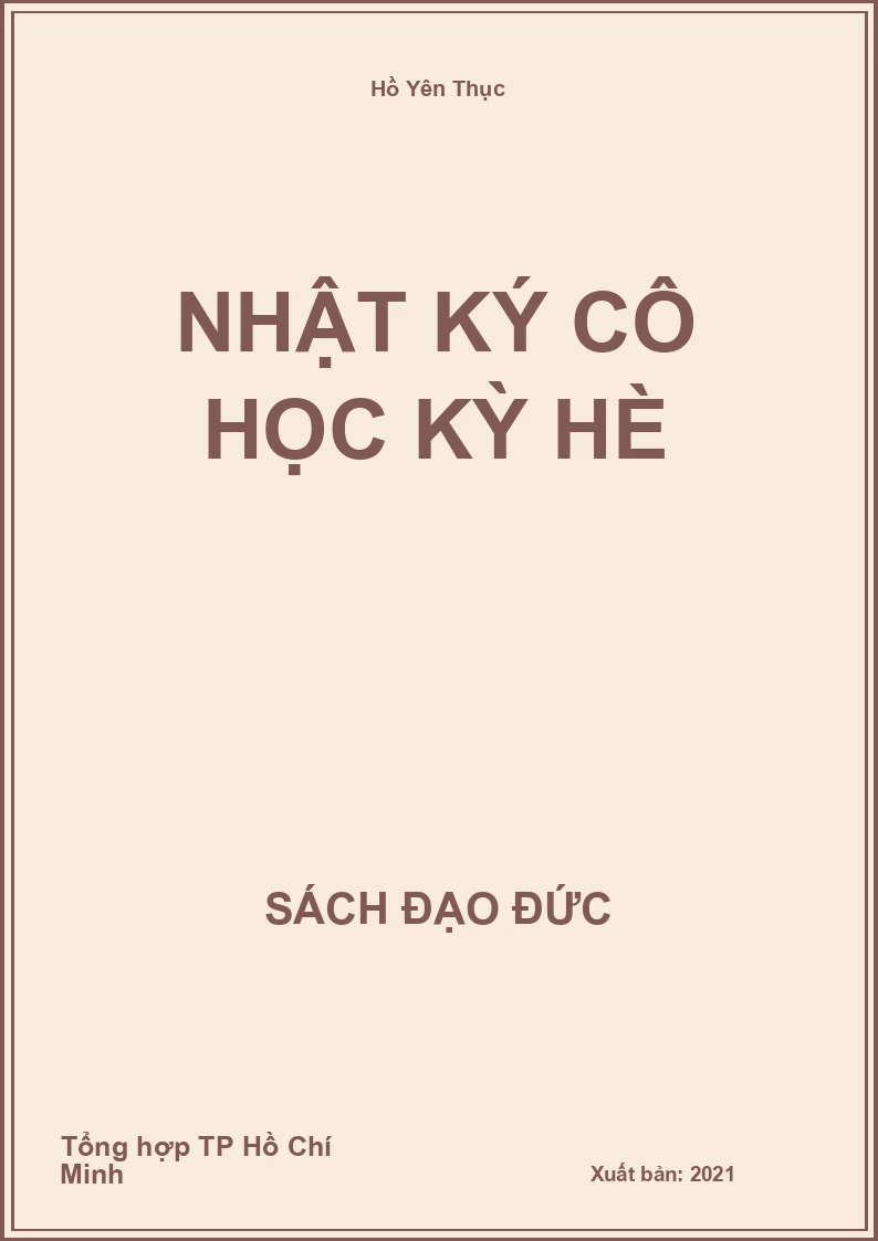Nhật Ký Cô Học Kỳ Hè