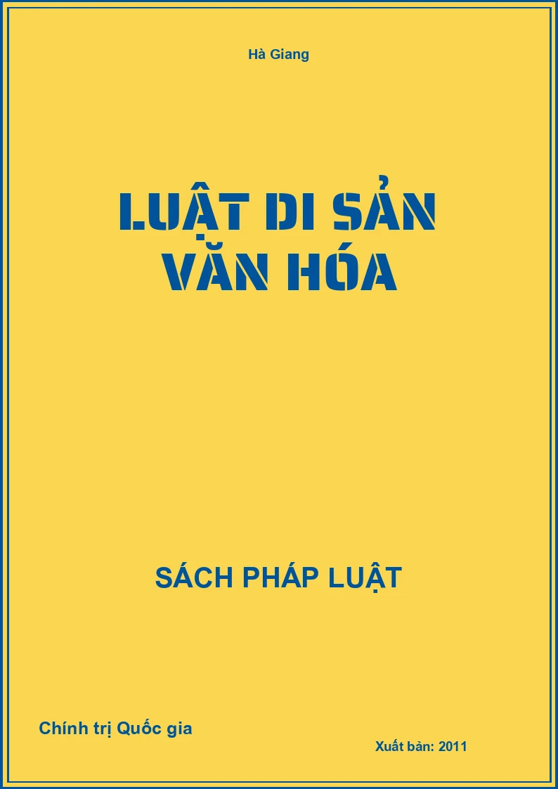 Luật di sản văn hóa