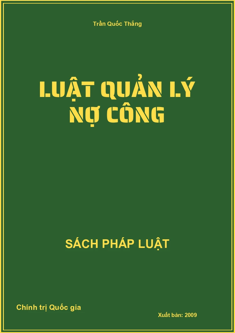 Luật quản lý nợ công